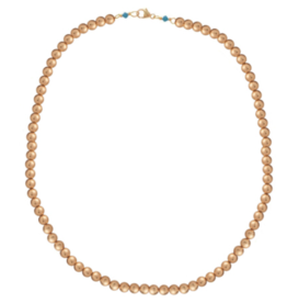 E Newton 15" Choker Classic Gold 5mm Bead