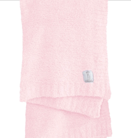 Little Giraffe Pink Plush Chenille Knit Blanket
