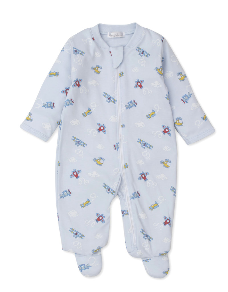 Kissy Kissy Kissy Kissy Footie w/Zip PRT Blue Sky Planes