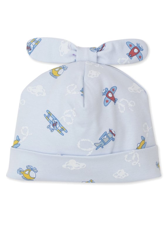 Kissy Kissy Kissy Kissy Hat Novelty PRT - Blue Sky Planes Lt Blue