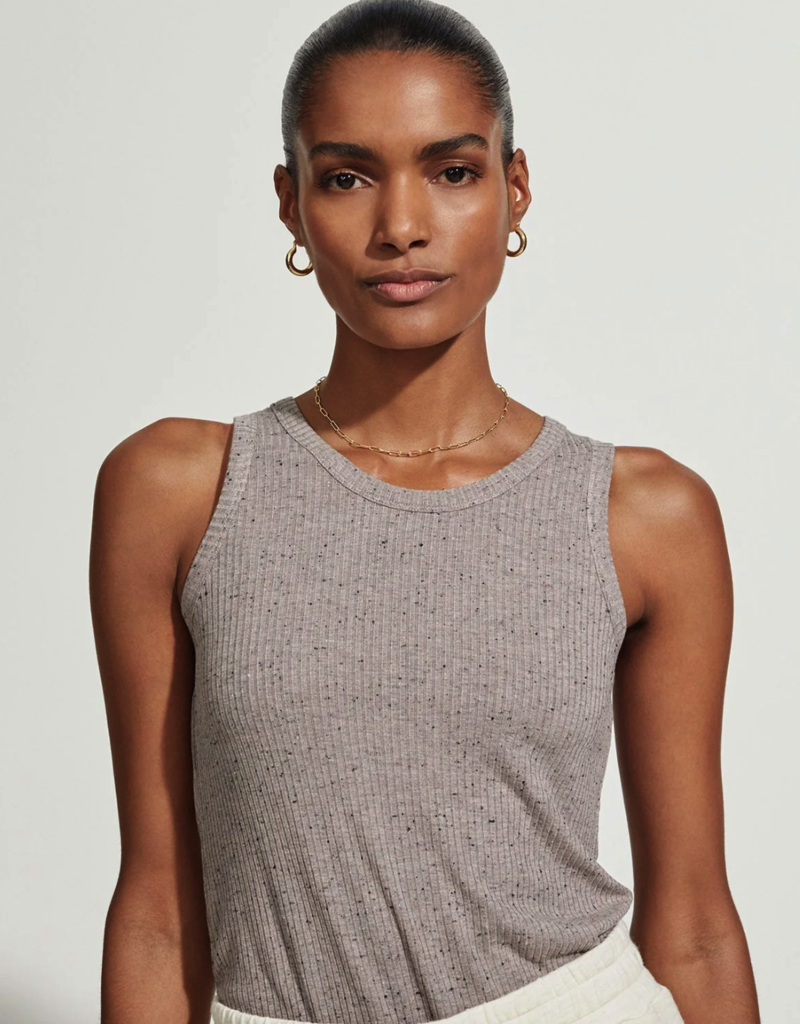 Varley Eliza Tank Deep Taupe Fleck - The Village Exchange