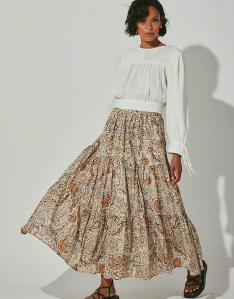 Cleobella Cleobella Tali Midi Skirt- Kaleidoscope Kal