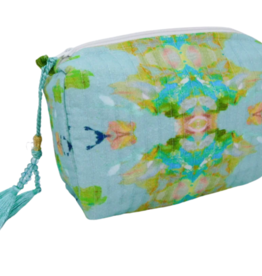 Laura Park Stained Glass Blue Small Cosmetic Bag
