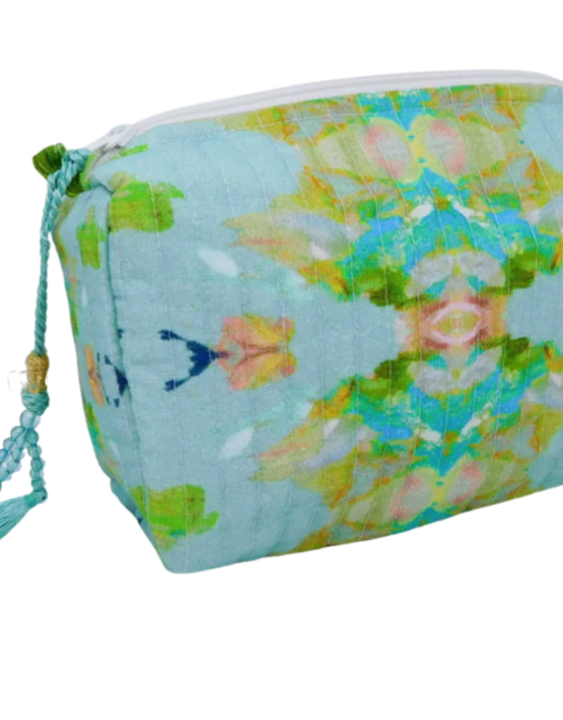 Laura Park Laura Park Stained Glass Blue Small Cosmetic Bag