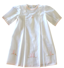 Baby Bunny Cotton Daygown White and Pink