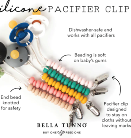 Bella Tunno BT Pink Pacifier Clip