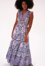 Bell by Alicia Bell Lola Maxi Dress Blue Pink Floral-
