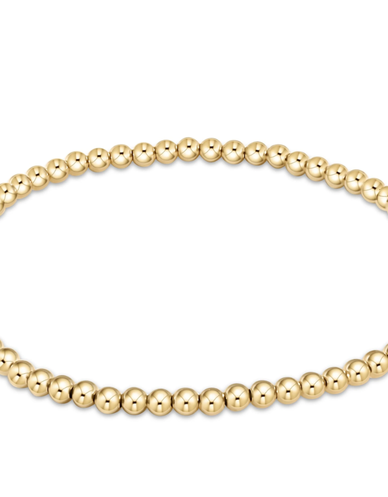 E Newton EN Extends Classic Gold 3mm Bead Bracelet