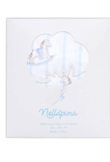 Nellapima Nellapima Blue Rocking Horse Crib Sheet