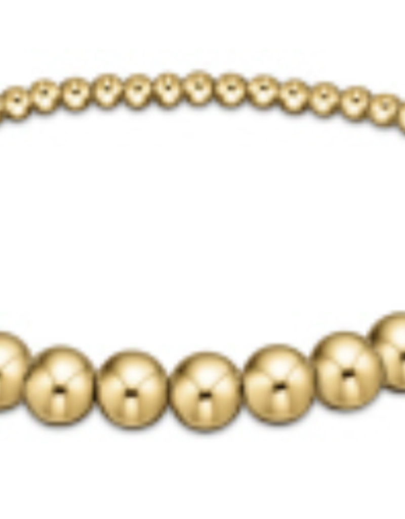 E Newton E Newton Classic Gold Beaded Bliss 2.5mm Bead Bracelet 5mm Gold
