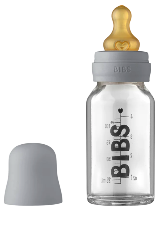 Baby Glass Bottle Complete Set 110ml Cloud