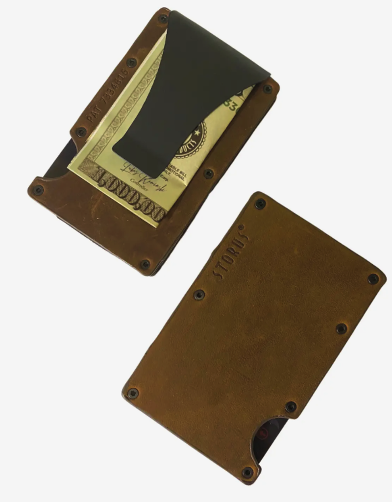 Storus Storus Smart Wallet Leather Premium Gift Box- Brown Leather