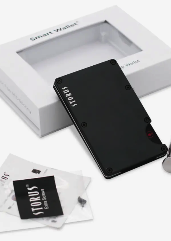 Smart Wallet Leather Premium Gift Box- Premium Black