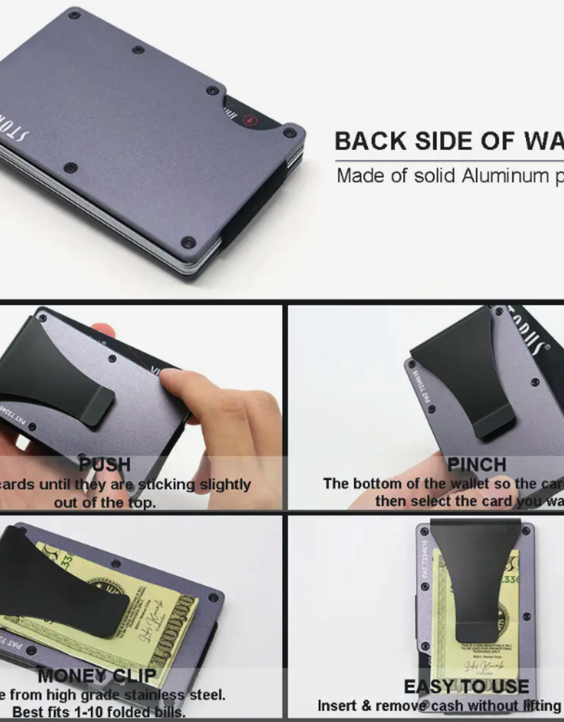 Storus Storus Smart Wallet Leather Premium Gift Box- Premium Gunmetal