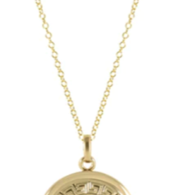E Newton E Newton 16" Necklace Gold - Cherish Small Gold Locket
