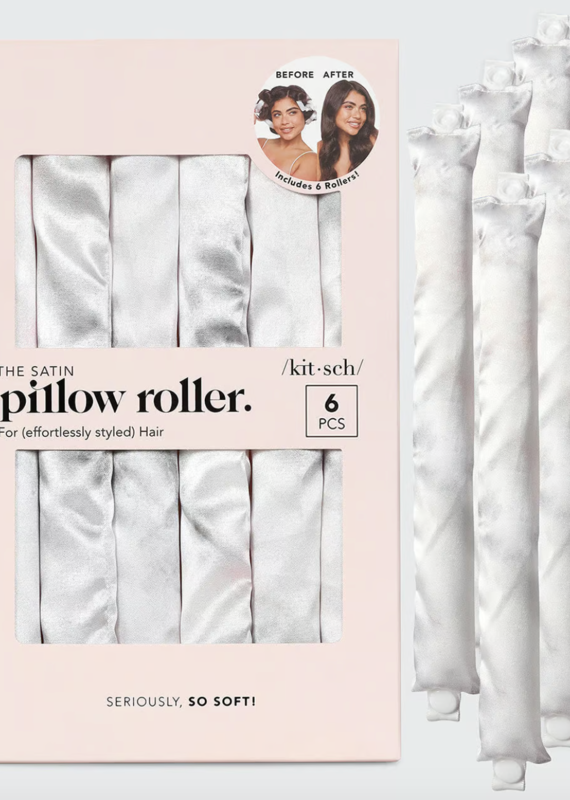 Kit Sch Kitsch Satin Heatless Pillow Rollers 6pk