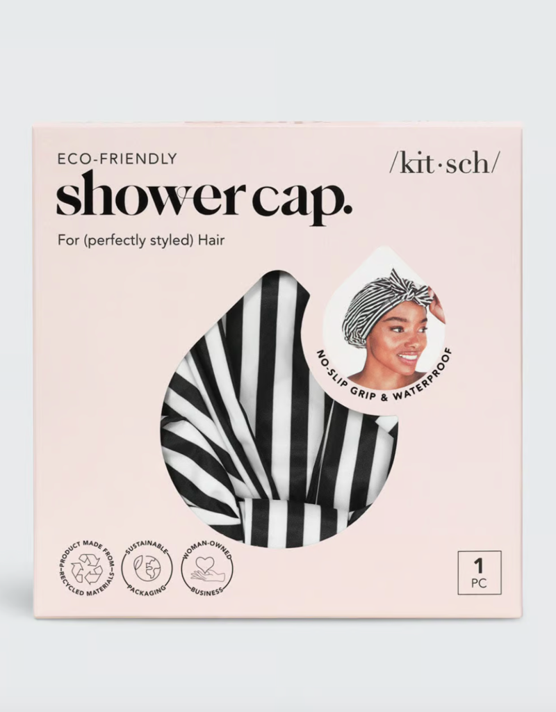 Kit Sch Kitsch Luxe Shower Cap Stripes
