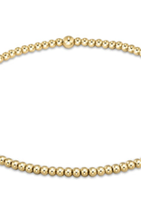 E Newton EN Classic Gold 2mm Bead Bracelet