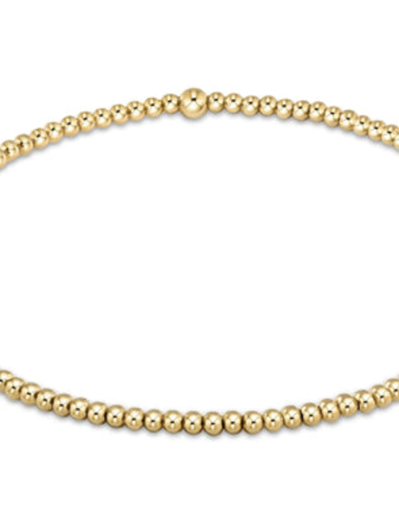 E Newton EN Classic Gold 2mm Bead Bracelet