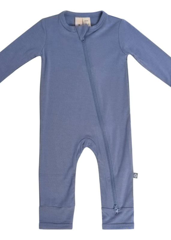 Kyte Baby Kyte Zippered Romper in Slate