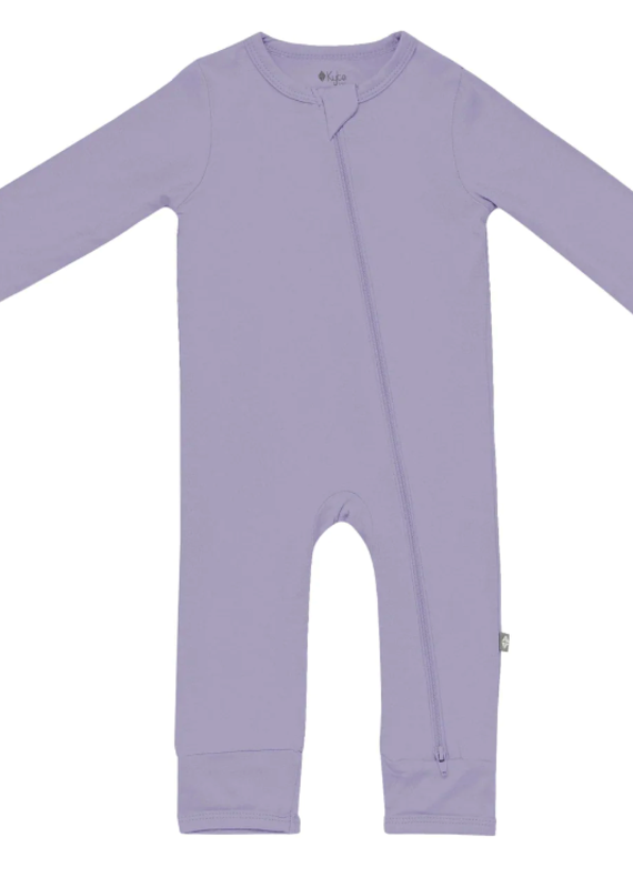 Kyte Baby Kyte Zippered Romper in Taro