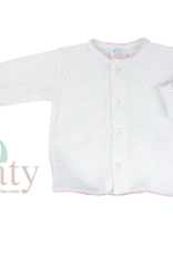 Paty Paty Longsleeve Cuffed Sweater White/Pink Sweater