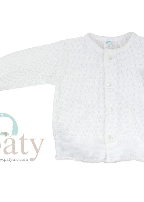 Paty Paty Longsleeve Cuffed Sweater White/White