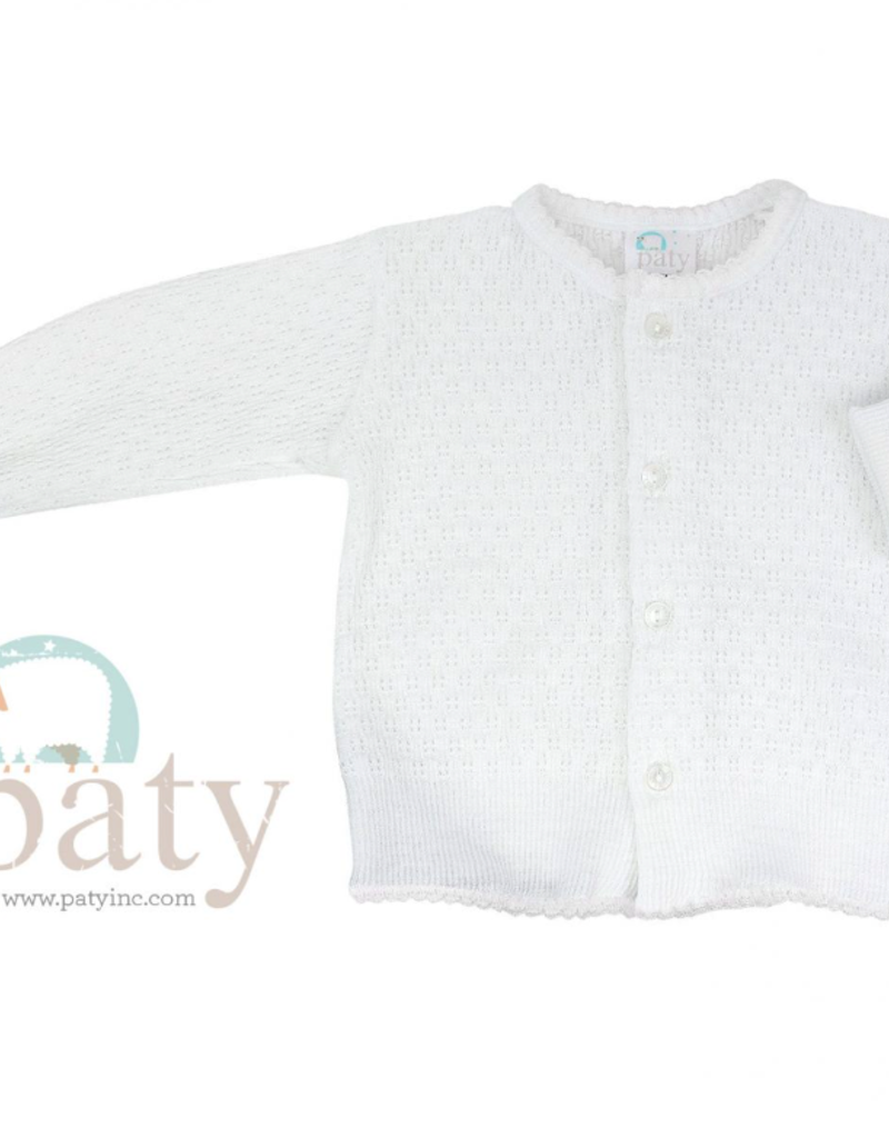 Paty Paty Longsleeve Cuffed Sweater White/White