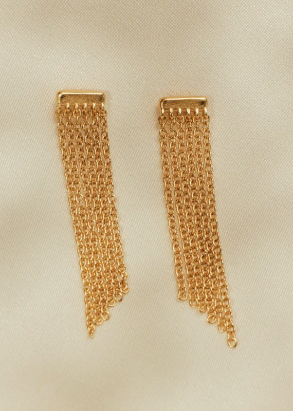 AS Cascadia Earrings (Gold Waterproof)