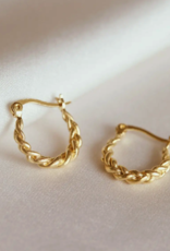 AS Tortis Earrings (Gold Waterproof)