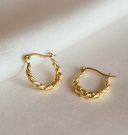 AS Tortis Earrings (Gold Waterproof)