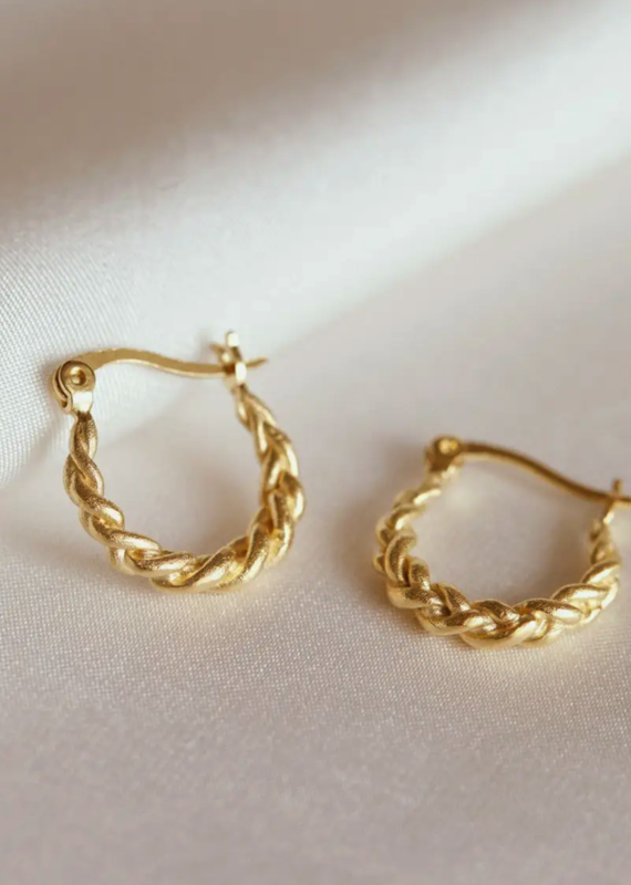 AS Tortis Earrings (Gold Waterproof)