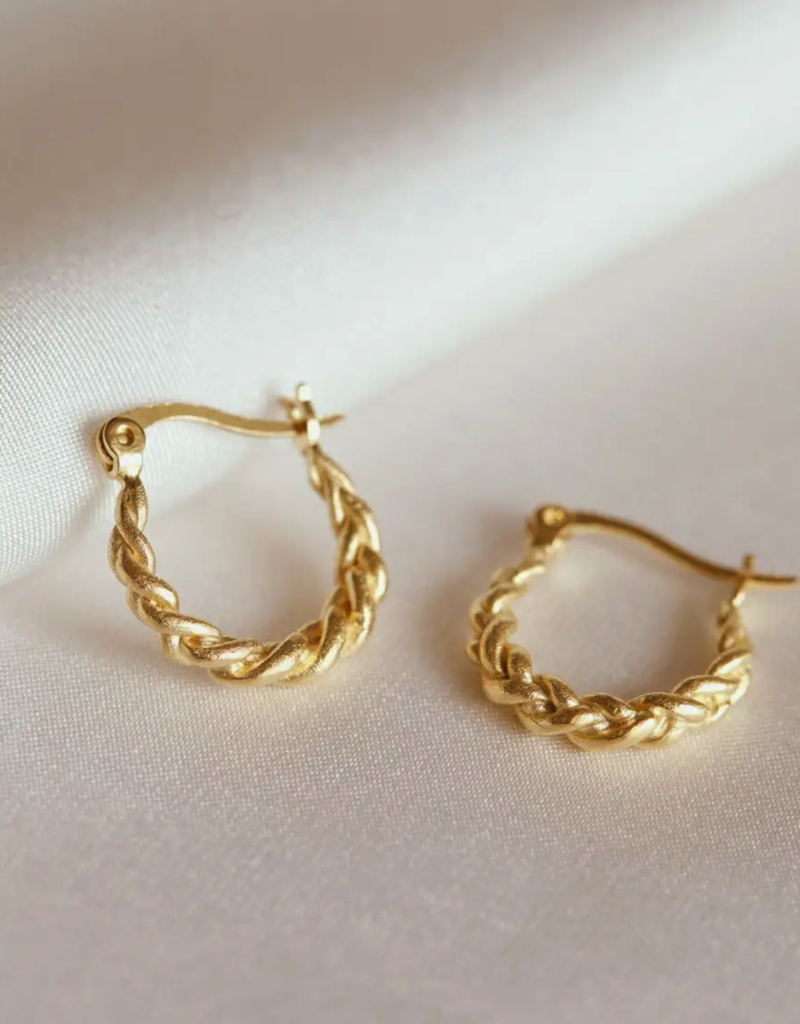 AS Tortis Earrings (Gold Waterproof)