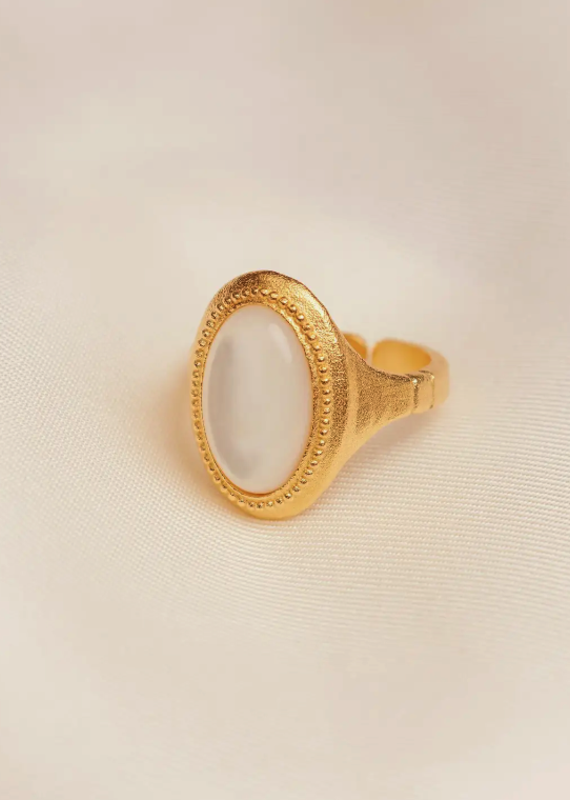 AS Bal Ii White Ring (Gold Waterproof)