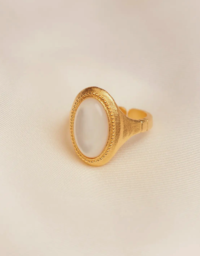 AS Bal Ii White Ring (Gold Waterproof)