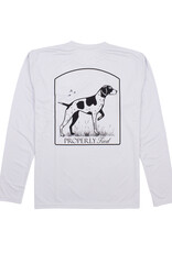 Properly Tied Properly Tied Lil Ducklings Performance Tee Longsleeve Standing Pointer- Ice Grey