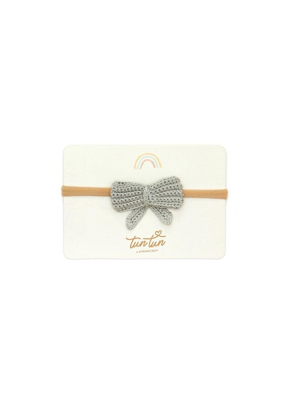 TunTun Bow Headband Light Green