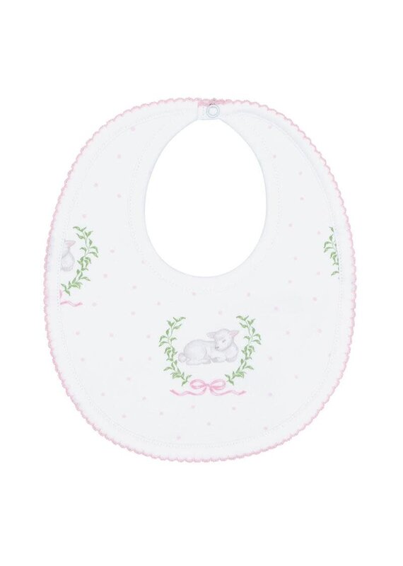 Nellapima NellaPima Pink Lamb Print Bib