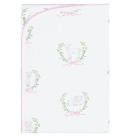 Nellapima NellaPima Pink Lamb Print Blanket