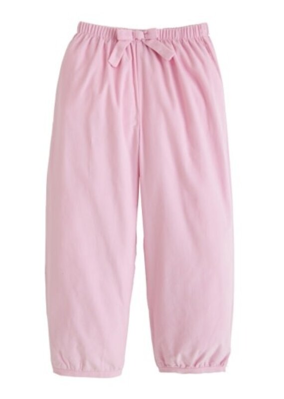 Little English Banded Bow Pants - Light Pink Corduroy