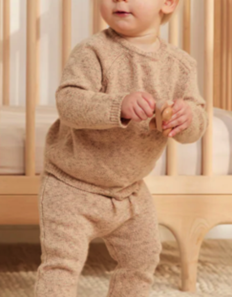 Quincy Mae Speckled Knit Sweater Set Latte