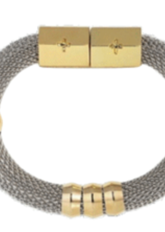 H&L Classic Mesh Bracelet - Two Tone