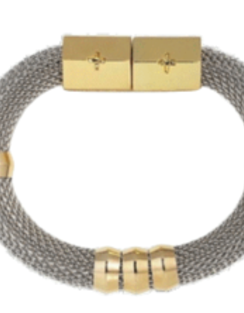 H&L Classic Mesh Bracelet - Two Tone