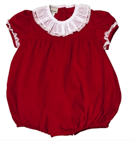 Little Threads Little Threads Red Corduroy (Christmas) Baby Girl's Bubble