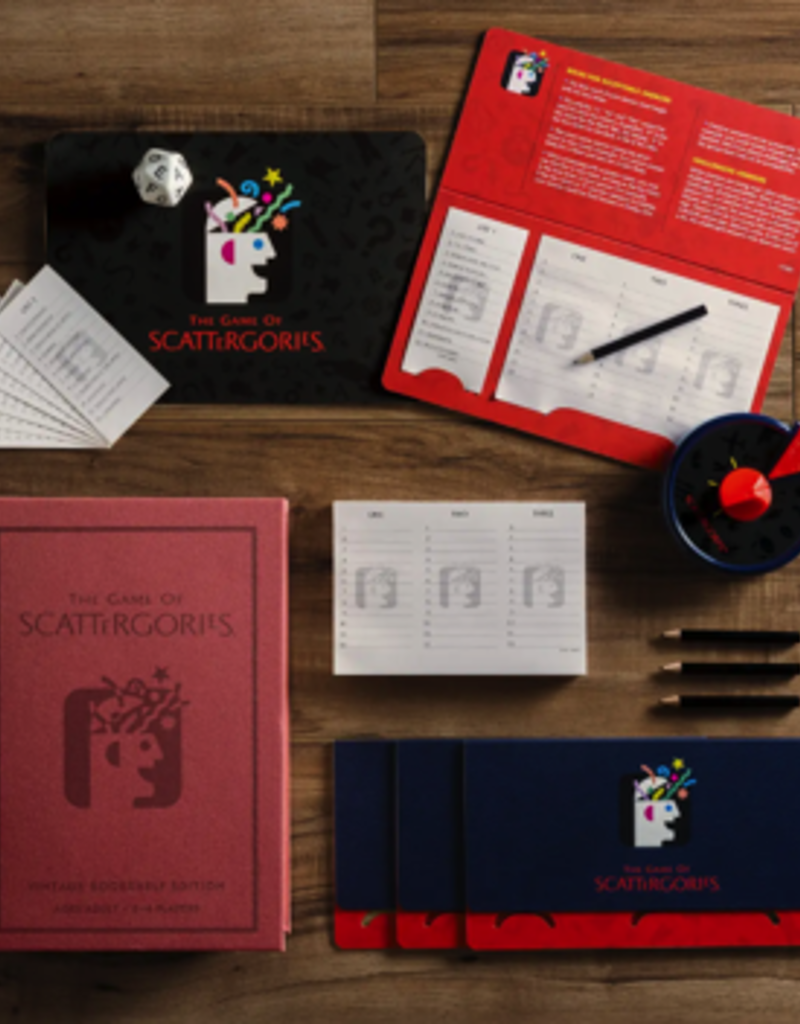 WS Game Company Scattergories Vintage Bookshelf Edition