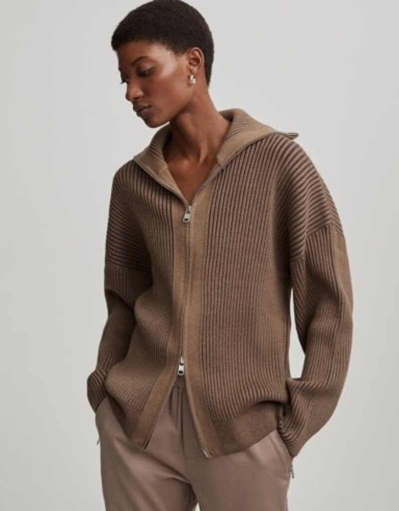 Varley orly zip through knit