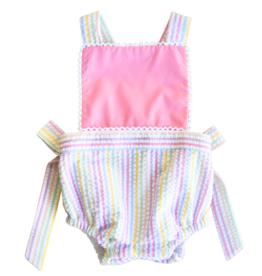 Sadie Sunsuit, Selwyn Pastel Seersucker