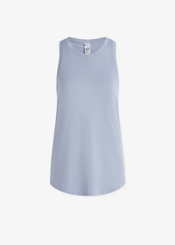 Varley Varley Dacey Longline Tank- Ashley Blue