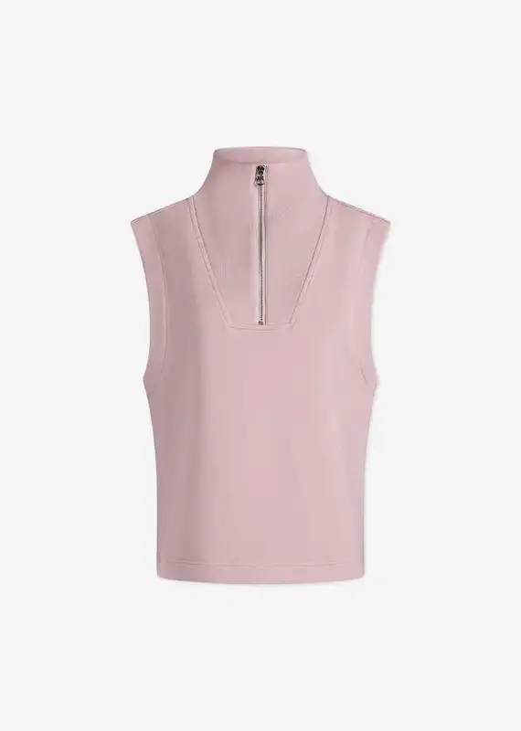 Varley Magnolia Half Zip Tank- Ice Mauve