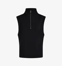 Varley Magnolia Half Zip Tank- Black